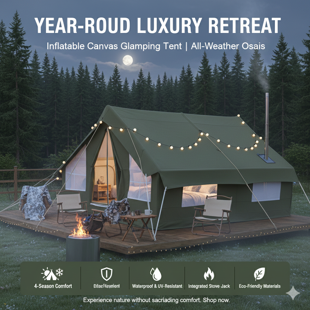 The Ultimate All-Weather Air Sanctuary: 4-Season Inflatable Villa for Premium Glamping | Windproof & Waterproof Luxury Outdoor Retreat